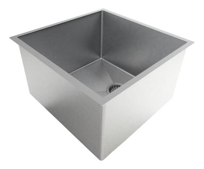 Imagem de Cuba De Inox 35x35 Quadrada Cozinha Americana Balcão Pia