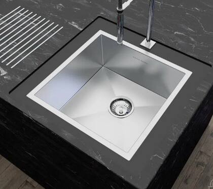 Imagem de Cuba de inox quadratta 35x35 cu1142 embutir ou sobrepor valv 4 1/2