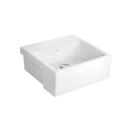 Imagem de Cuba De Semiencaixe Quadrada 41cm Com Mesa L830 Branca Deca