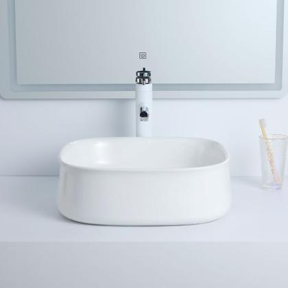 Imagem de Cuba Deend De Cerâmica MorbidaLuce Banheiro 42x42x14cm