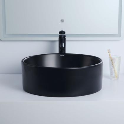 Imagem de Cuba Deend De Cerâmica NeroVelluto Para Banheiro 46x46x16cm