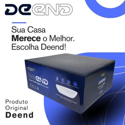 Imagem de Cuba Deend de Ceramica Orbita Linea Para Banheiro 41x41x13cm