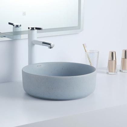 Imagem de Cuba Deend De Cerâmica PietraCenere Para Banheiro 36x36x11cm