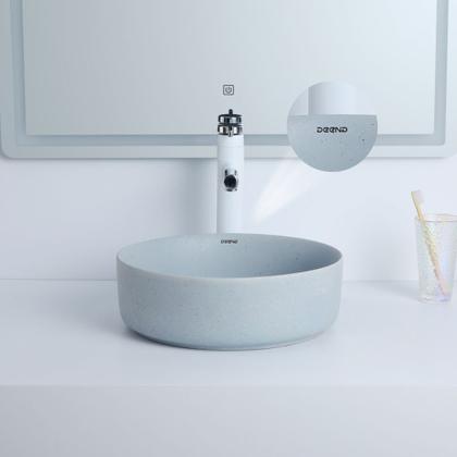 Imagem de Cuba Deend De Cerâmica PietraCenere Para Banheiro 36x36x11cm