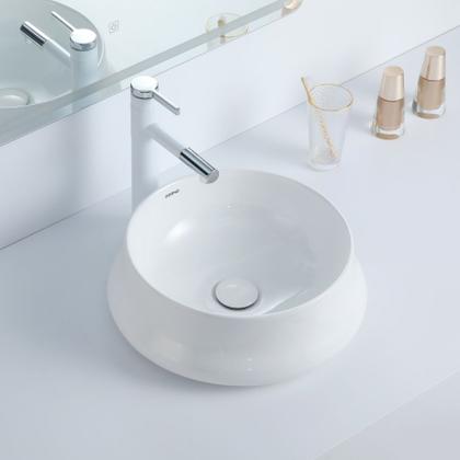 Imagem de Cuba Deend De Cerâmica Rotonda OndinaLuce Banheiro 35x35x14cm