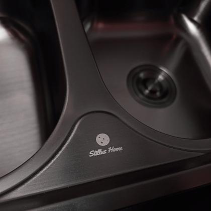 Imagem de Cuba Dupla Gourmet Cozinha Aço Inox 304 Preta 78x43cm