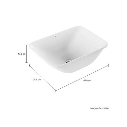Imagem de Cuba Embutir P/ Banheiro Retangular 48x35,5cm L.375.17 Deca