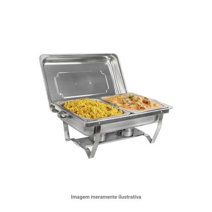 Imagem de Cuba Gastronomica Gn 1/1 6,5Cm Inox Para Carro Buffet - Magna
