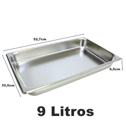 Imagem de Cuba Gastronomica Inox Com Tampa 1/1x65 Gn Buffet Cozinha
