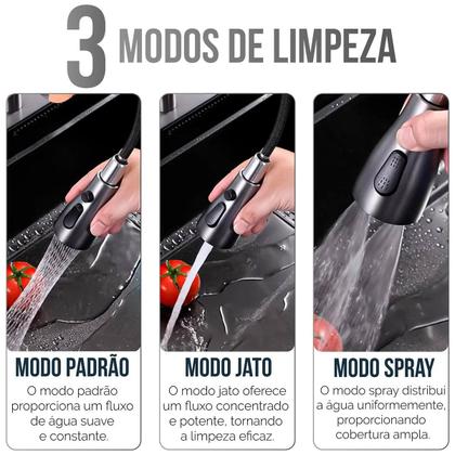 Imagem de Cuba Goumert Cozinha Pia Inox Torneira Cascata Lavador Copos Dispenser Luxo Premium Temperatura Regulavel Churrasqueira Varanda Casa
