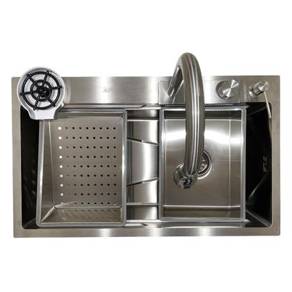 Imagem de Cuba Gourmet Cascata Aço Inox 304 com Torneira Premium