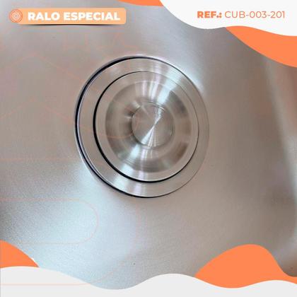 Imagem de Cuba Gourmet Cozinha Aço Inox Com Acessórios 50x40cm