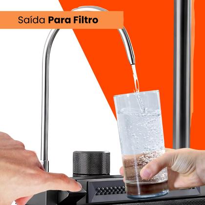 Imagem de Cuba Gourmet Multifuncional Inteligente Cozinha Aço Inox 304 Display LED e Torneira Retrátil - Preto