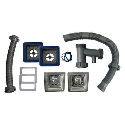 Imagem de Cuba Gourmet Quadrada Aço Inox 304 Escovada 78x43cm Premium