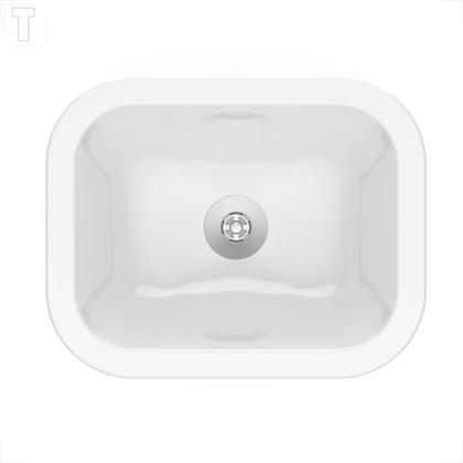 Imagem de Cuba incepa embutir/sobrepor retangular branca 39x31cm 