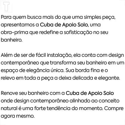 Imagem de Cuba japi de apoio solo redonda branco fosco