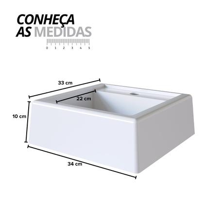 Imagem de Cuba Lavatório para Gabinete de Banheiro Ametista