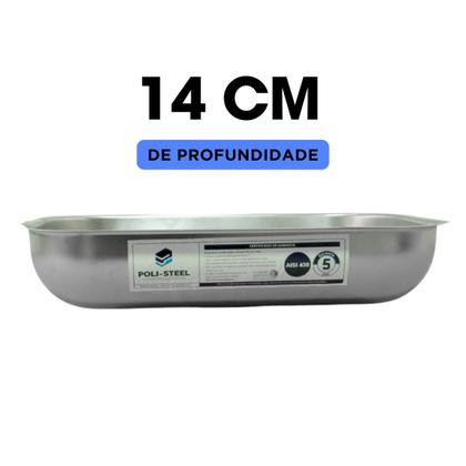 Imagem de CUBA N1 FUNDA CONICA 0,4 430 ESCOVADA FURO CENTRAL 3 1/2'' - 46x30x14 + ACESSORIOS