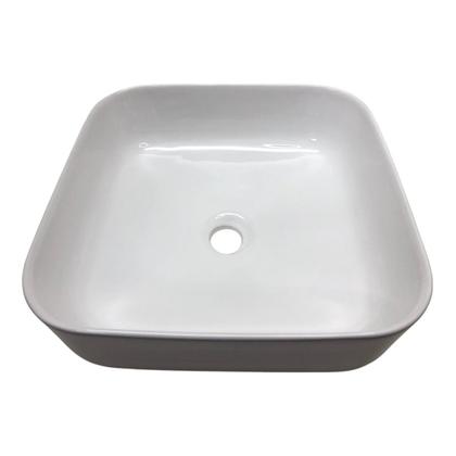 Imagem de Cuba Para Banheiro De Apoio Lavabo Camburi Quadrada 39x39cm