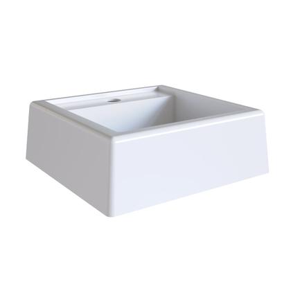 Imagem de Cuba para Banheiro de Sobrepor Ametista Marmore Sintético Branco