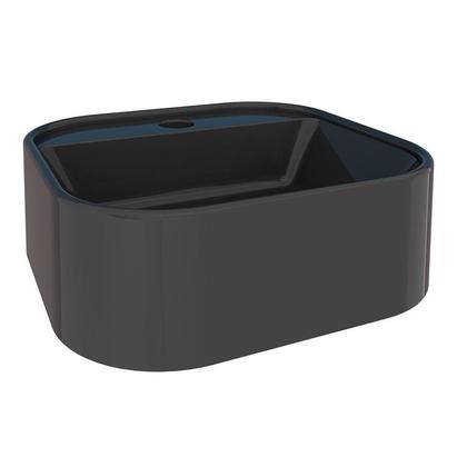 Imagem de Cuba Para Banheiro em Mármore Sintético Duna Cozimax Preto