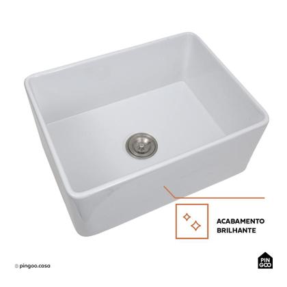 Imagem de Cuba para Cozinha Gourmet de Cerâmica Farm Pingoo.casa - Branco