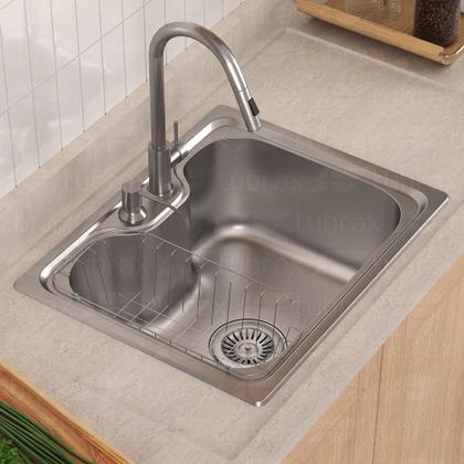 Imagem de Cuba Pia Cozinha Gourmet Aço Inox Luxo C/ Acessórios - Tubrax