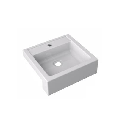 Imagem de Cuba / Pia De Apoio Semi-encaixe Fe12 Quadrada 35 Cm Branco