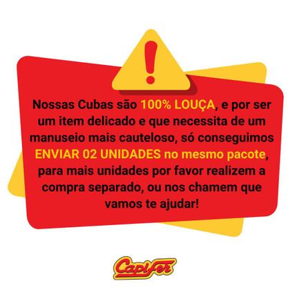 Imagem de Cuba Pia De Apoio Sobrepor Lavabo Banheiro Oval 45x35x13 cm Branca Louça