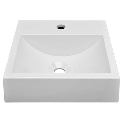 Imagem de Cuba Pia de Apoio Sobrepor Quadrada 32x30 Banheiro Lavabo Beltempo BT2002