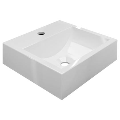 Imagem de Cuba Pia de Apoio Sobrepor Quadrada 32x30 Banheiro Lavabo Beltempo BT2002