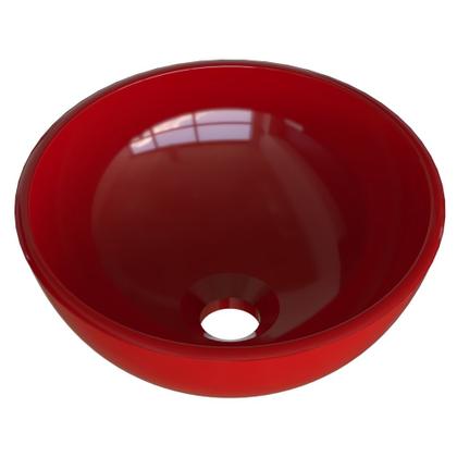 Imagem de Cuba Pia de Apoio Sobrepor Redonda 35cm Branca Banheiro Lavabo Beltempo BT3073