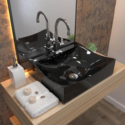 Imagem de Cuba Q44 C/Torneira Luxo e Válvula Click V2