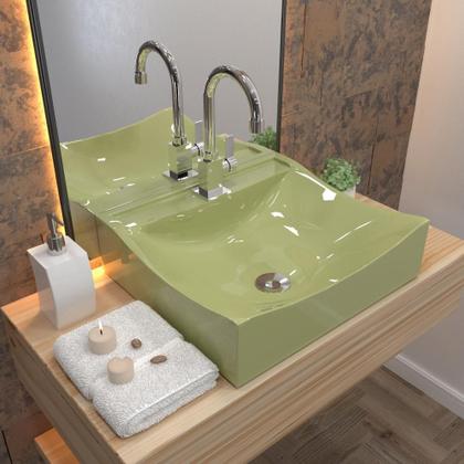 Imagem de Cuba Q44 C/Torneira Luxo+Válv.Click 7/8b+Sifão Cro+Flex