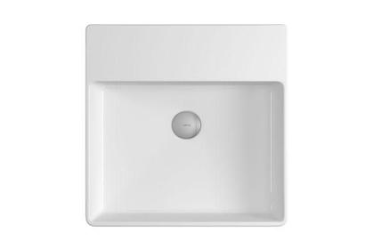 Imagem de Cuba Quadrada de SemiEncaixe 40cm com Deck Branco