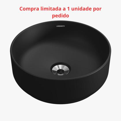 Imagem de Cuba Redonda de Apoio RA-32 Preto Fosco Lorenzetti