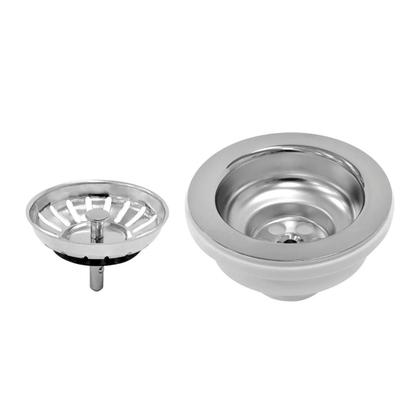 Imagem de Cuba retangular aço inox 56x34 acompanha válvula tramontina