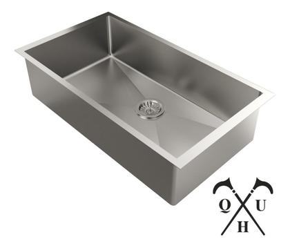 Imagem de Cuba Retangular Escovada Fosca Inox 80x40 Cozinha Luxo