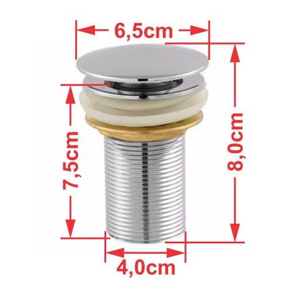 Imagem de Cuba RT41 C/Torneira Luxo+Válvula Click 1/4+Sifão Crom+Flex