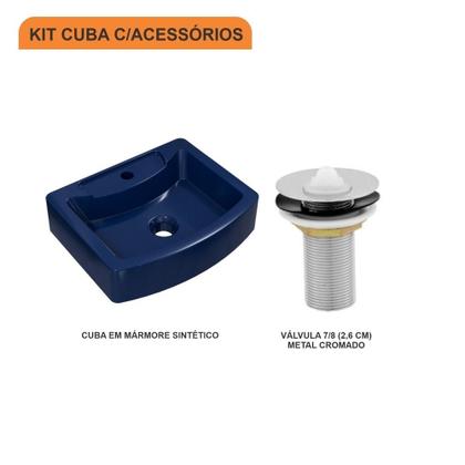 Imagem de Cuba RT41 C/Válvula Metal 1" Colorida