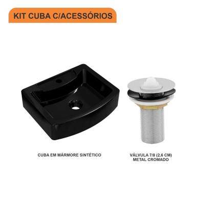 Imagem de Cuba RT41 C/Válvula Metal 1" Colorida