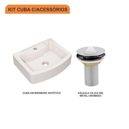 Imagem de Cuba RT41 C/Válvula Metal 1" Colorida