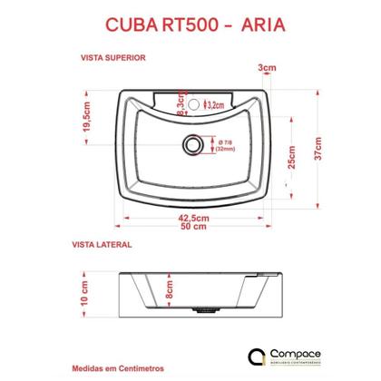 Imagem de Cuba RT50 C/Torneira Link 1060 e Válvula Click V3