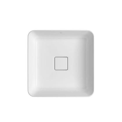 Imagem de Cuba Sobrepor Quadrada 40cm Branco Deca - L.2140.17