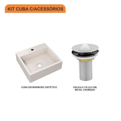 Imagem de Cuba Veneza Q395 C/Válvula 7/8"