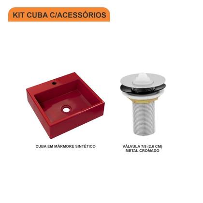 Imagem de Cuba Veneza Q395 C/Válvula 7/8"