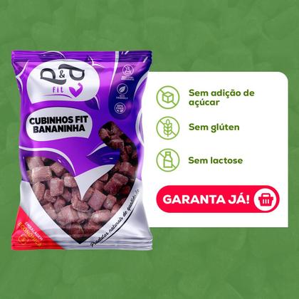 Imagem de Cubinhos Fit P&P Bananinha Cremosa 1Kg - P&P
