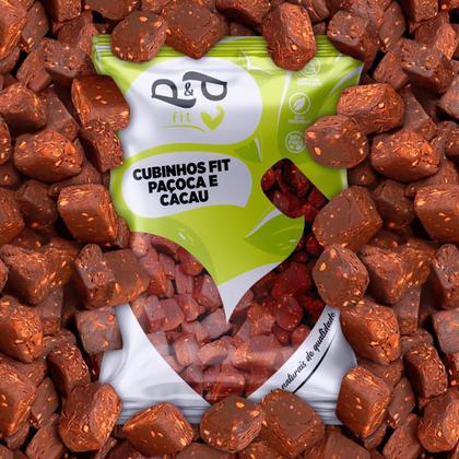 Imagem de Cubinhos Fit P&P Paçoca com Cacau 100g - P&P