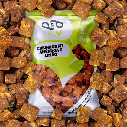 Imagem de Cubinhos Fit P&P Tâmara, Amêndoa e Limão 100g - P&P