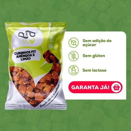 Imagem de Cubinhos Fit P&P Tâmara, Amêndoa e Limão 100g - P&P